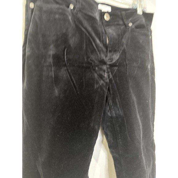 J Jill Corduroy Pants Women's 10P Black Straight Leg Casual whimsigoth preppy - Picture 4 of 8
